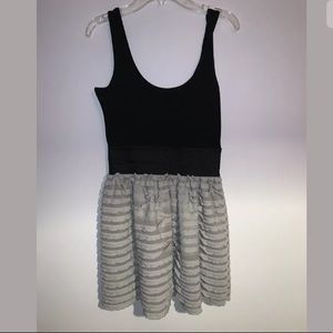 Miley Cyrus Max Azria Black Ruffle Skirt Dress